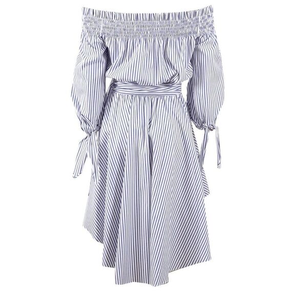 New CAROLINE CONSTAS Lou Striped Dress Small - Picture 12 of 14